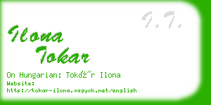 ilona tokar business card